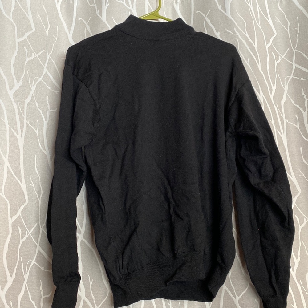 Wool mock neck sweater
